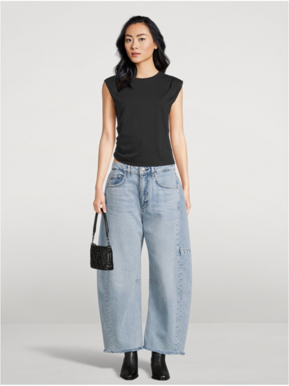 Rag and Bone Charlie Panelled Frayed Jeans Size 27 - Picture 5 of 15